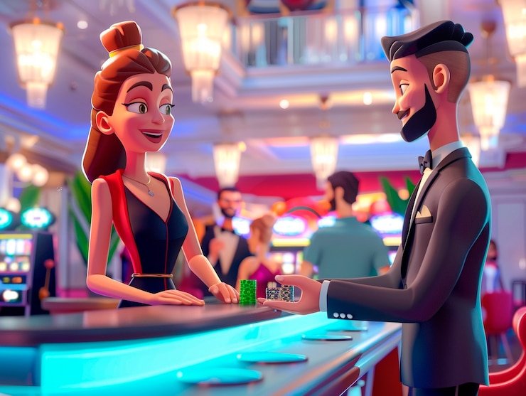 Pengguna mobile membuka slot pesta
